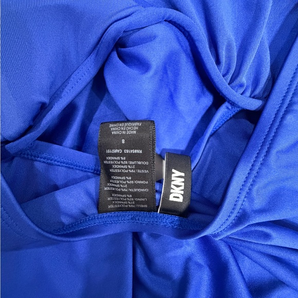 NWT DKNY size 8 Vibrant Blue One Piece swimwear - Picture 4 of 5